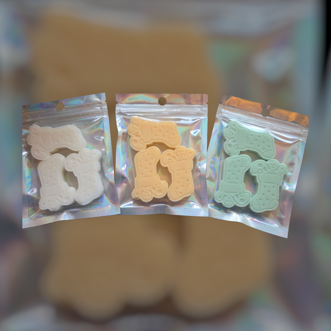 Christmas wax melt stockings