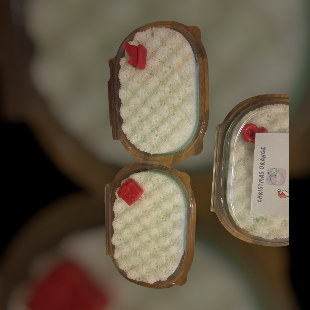 Christmas Orange Soap Sponge