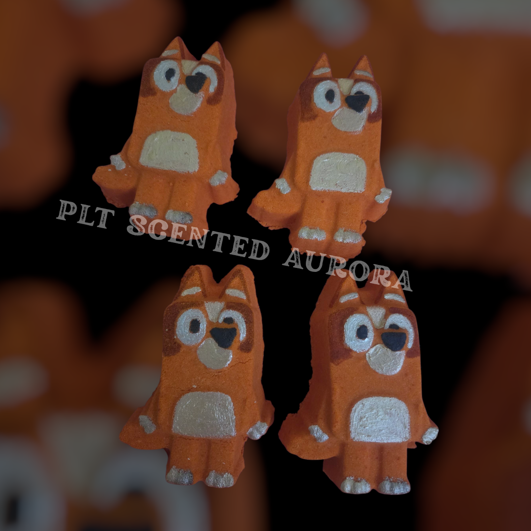 Orange Dog dove bath bomb