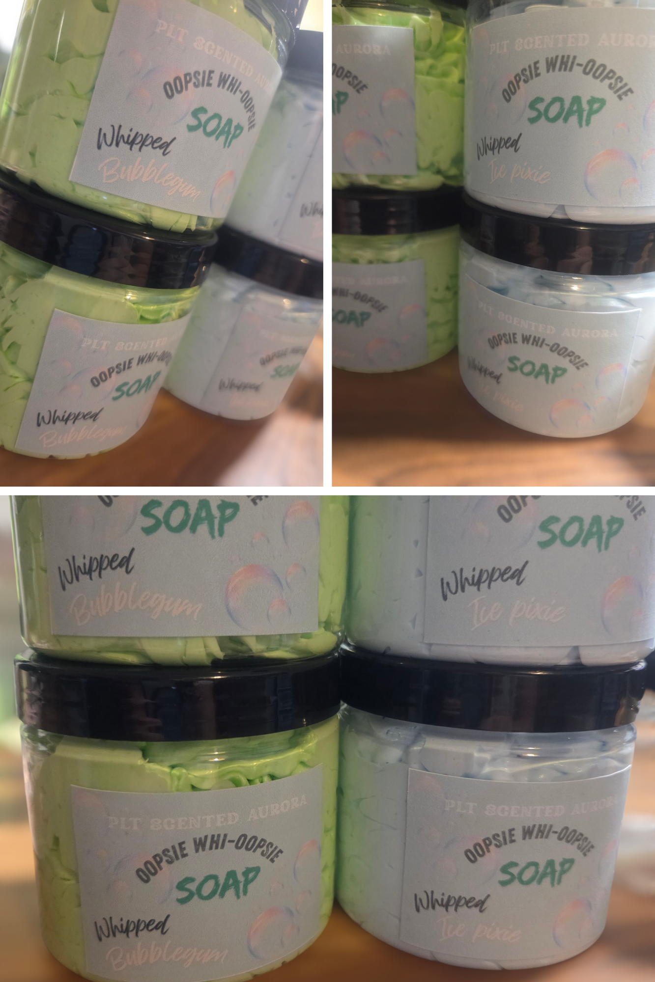 Whipped soap