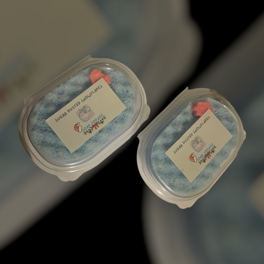 Sugar Dusted Snowflakes soap sponge