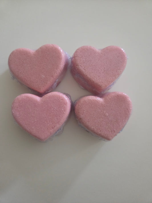 Love heart bath bomb