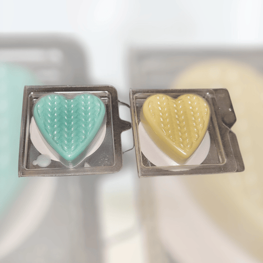 Knitted Wax Melt Hearts