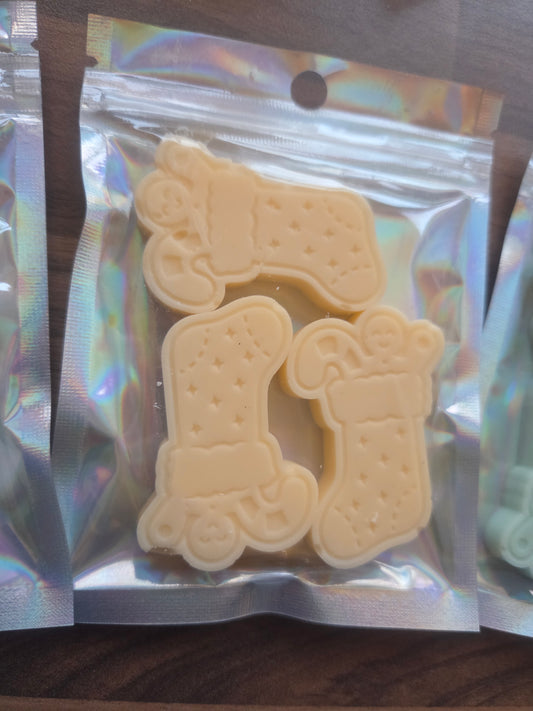 Christmas wax melt stockings