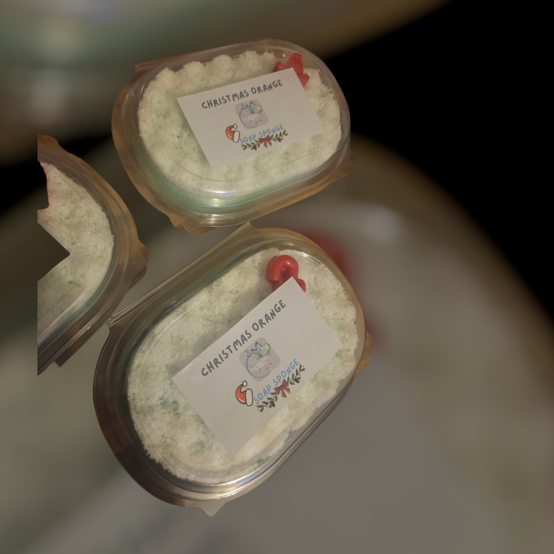 Christmas Orange Soap Sponge