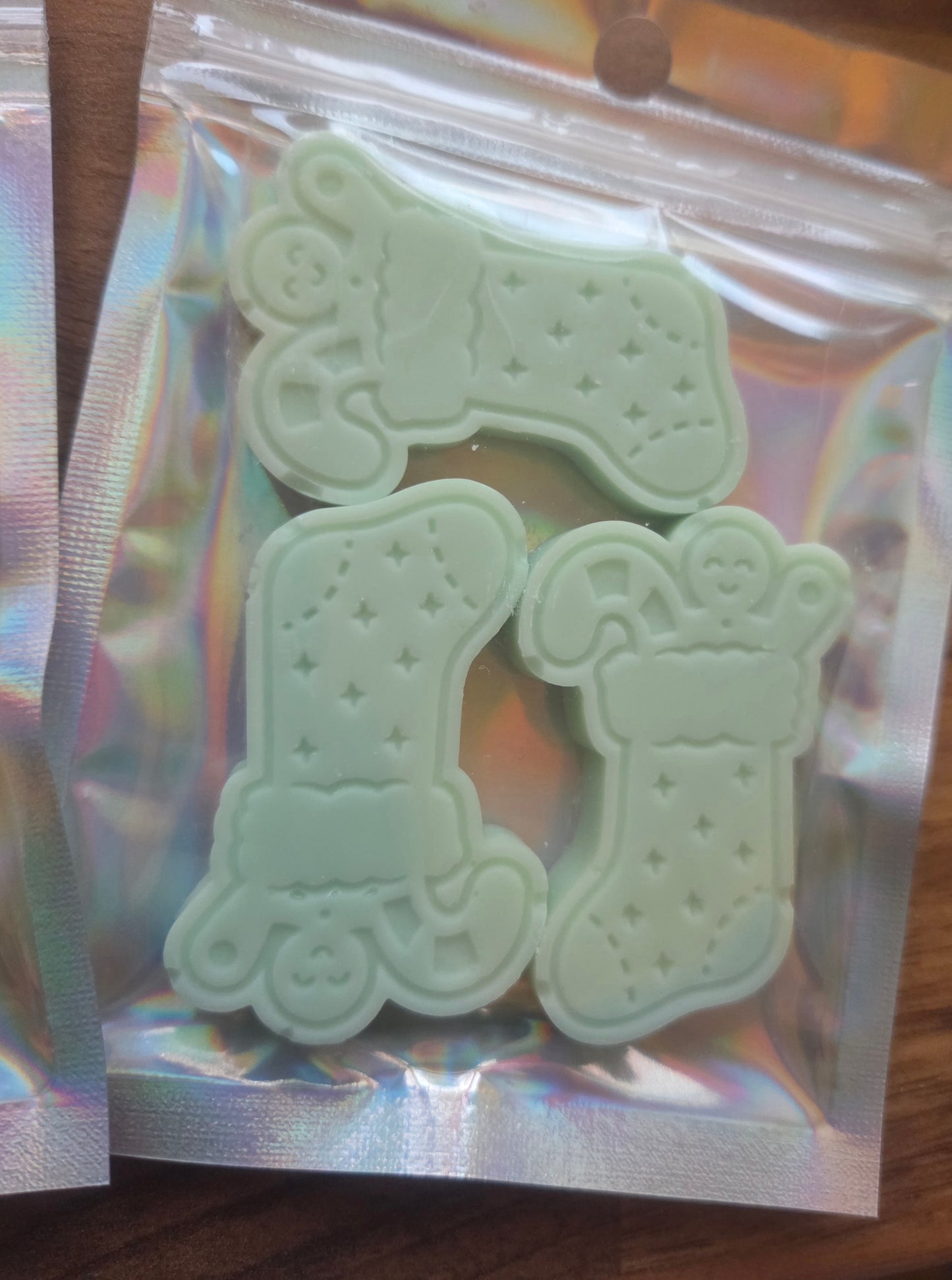 Christmas wax melt stockings